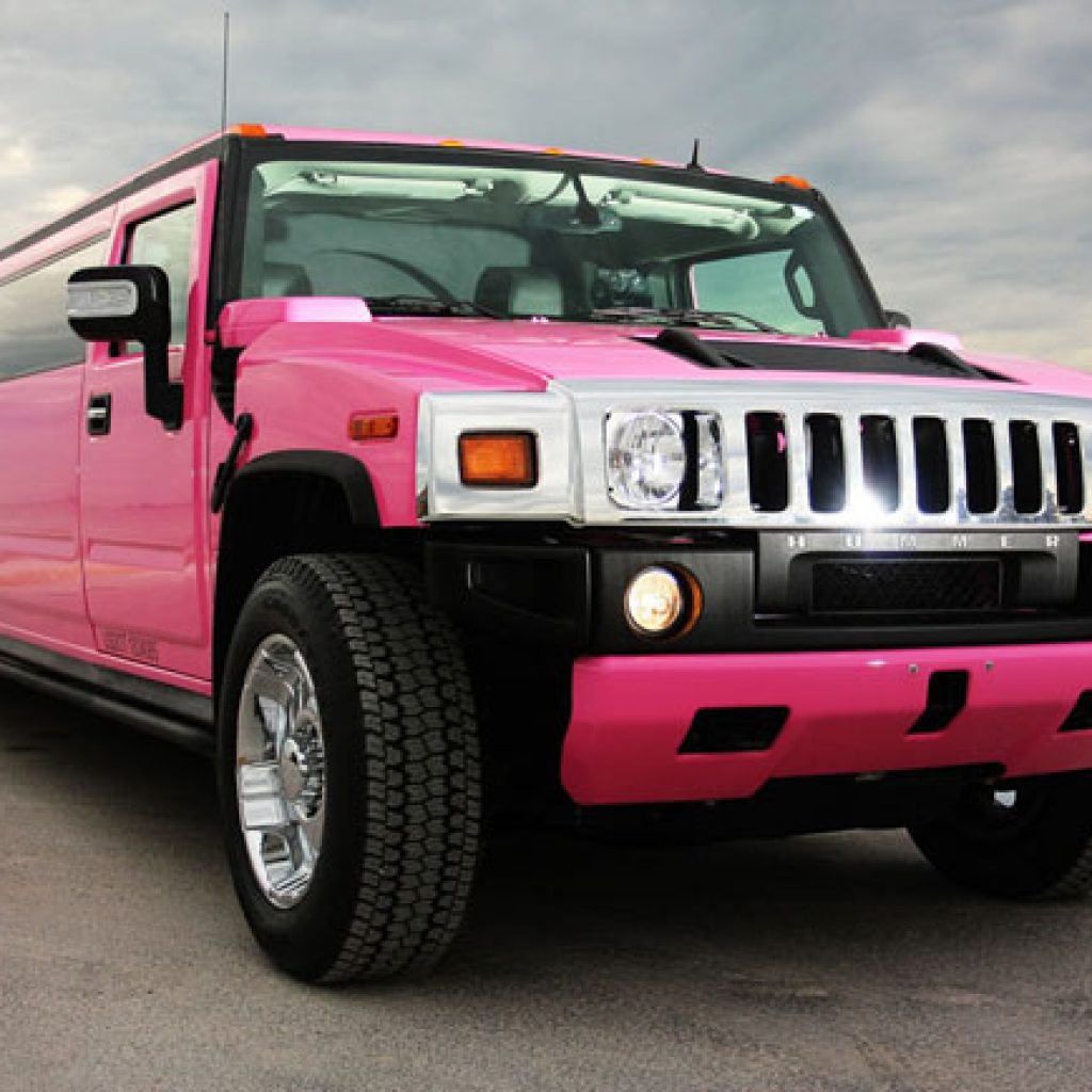 pink stretched hummer limo