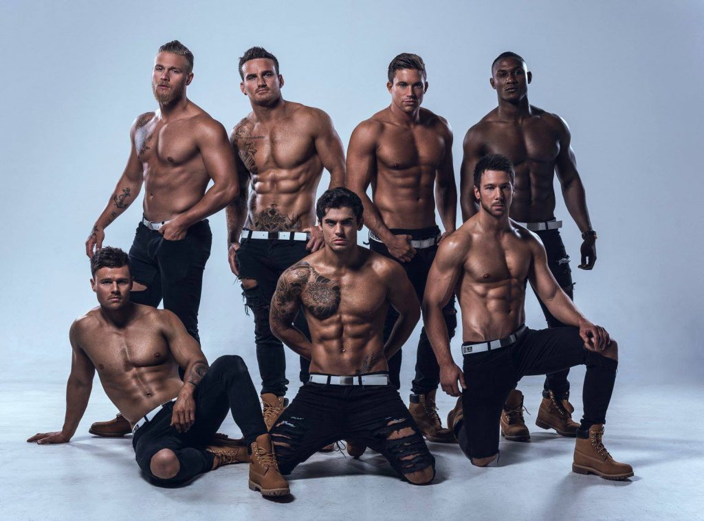 hottest male strippers group shot